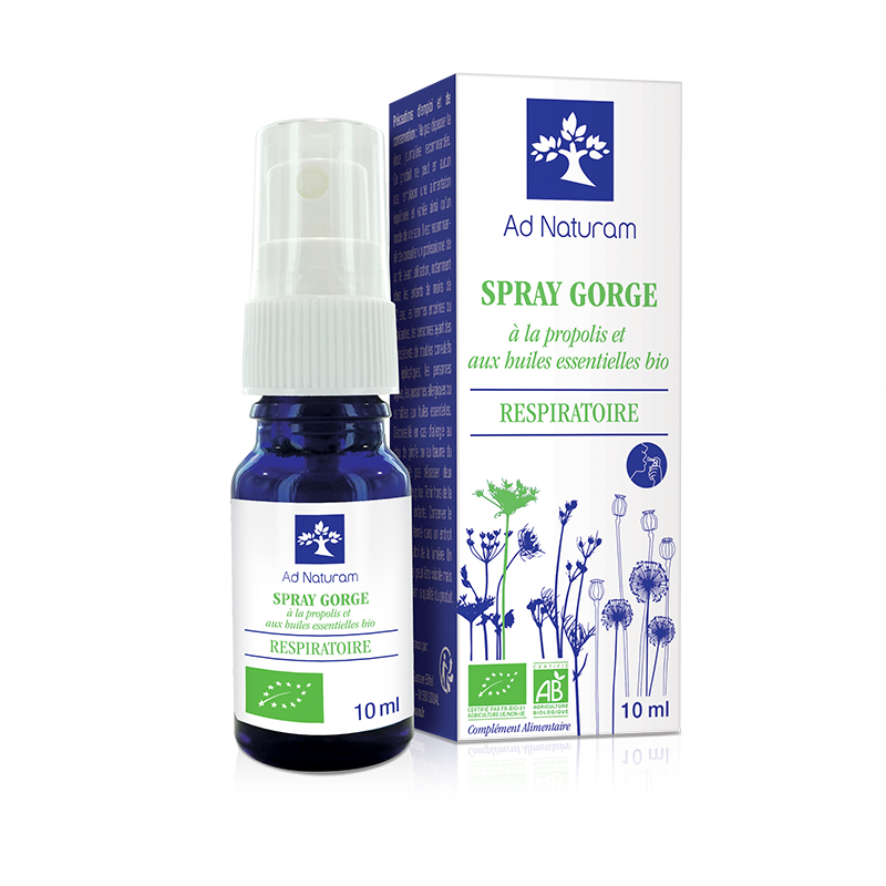 Spray_Gorge Spray Gorge à la propolis et aux huiles essentielles BIO Ad Naturam