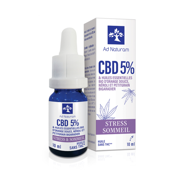 Huile CBD 5% pour votre Sommeil sans THC Ad Naturam
